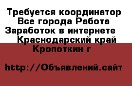 Требуется координатор - Все города Работа » Заработок в интернете   . Краснодарский край,Кропоткин г.